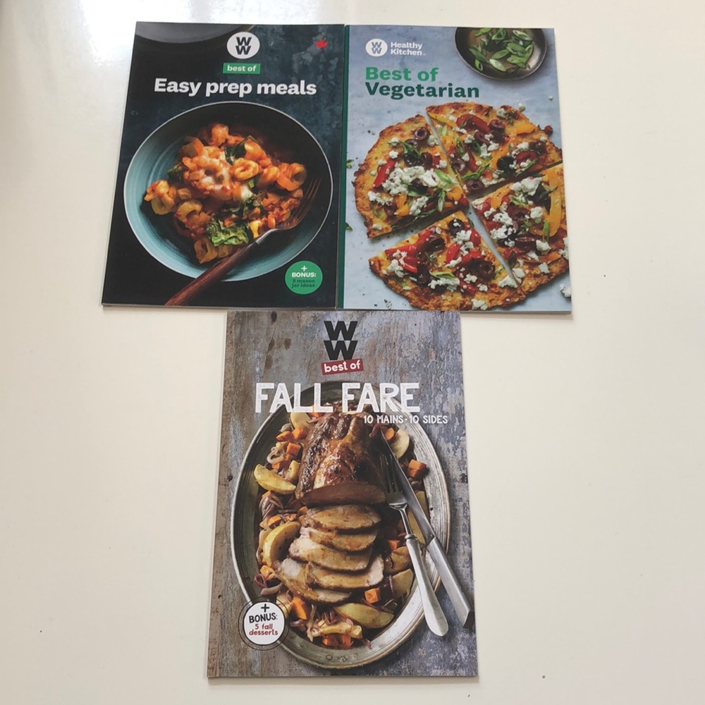Set of 3 - WW Recipe books